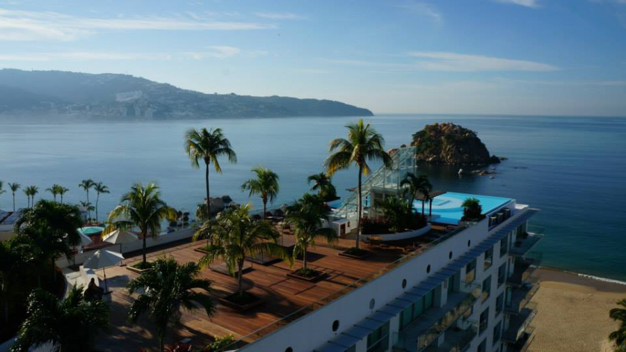 Acapulco widok z hotelu na zatokę