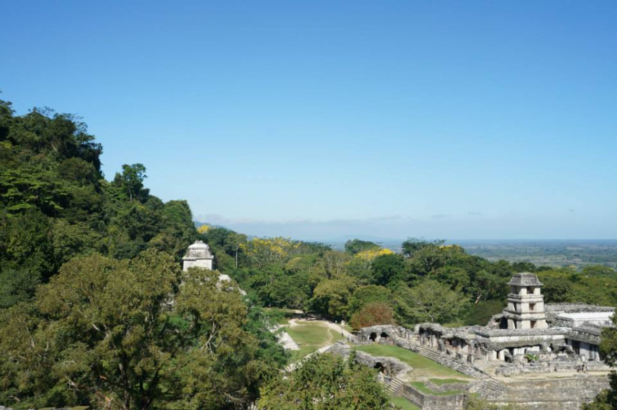 Palenque z góry